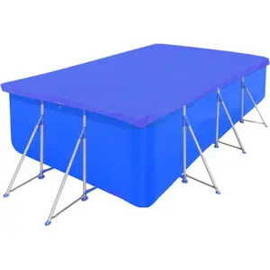 vidaXL Poolabdeckung PE Rechteckig 90 g/qm 394x207 cm günstig