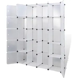 vidaXL, Kleiderschrank, Zamison (14 Fächer) (146 x 37 x 180.50 cm) günstig