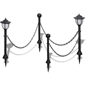 vidaXL 2x LED Lampe Solarleuchte Außenlampe Gartenleuchte Laterne