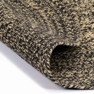 vidaXL Teppich Handgefertigt Jute Schwarz und Natur 90 cm günstig