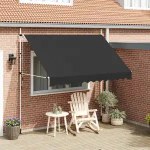 vidaXL Einziehbare Markise Handbetrieben 300 cm Anthrazit günstig
