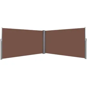 vidaXL Ausziehbare Seitenmarkise 160×600 cm Braun günstig