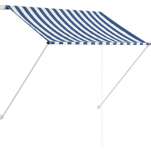vidaXL Einziehbare Markise 150×150 cm Blau und Weiß günstig