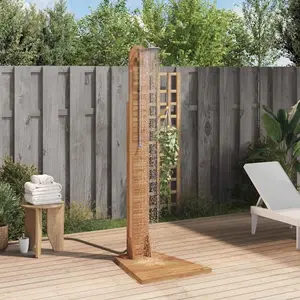 vidaXL Gartendusche Massivholz Teak 70x75x204 cm günstig