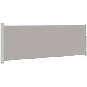 vidaXL Ausziehbare Seitenmarkise 160x514 cm Grau günstig