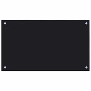 vidaXL Küchenrückwand Küchenrückwand Schwarz 70x40 cm Hartglas, (1-tlg...