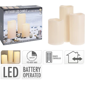 DecorativeLIghting H&S Decoration LED-Kerzen Set: 3er-Pack mit Fernbed... günstig
