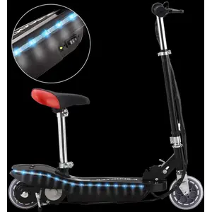 vidaXL E-Scooter für Kinder mit Sitz und LED 120 W Schwarz günstig