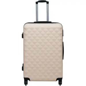 vidaXL Hartschalen-Trolley-Set 3 Stk. Golden ABS