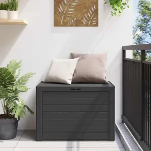vidaXL Gartentruhe Anthrazit 78x44x55 cm günstig