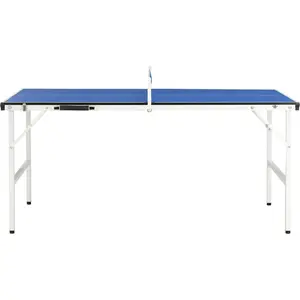 vidaXL 5-Fuß-Ping-Pong-Tisch mit Netz 152 x 76 x 66 cm Blau günstig