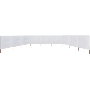 vidaXL 9-teiliges Windschutzgewebe 1200 x 120 cm Sandweiß günstig