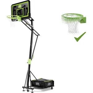 EXIT Galaxy verplaatsbaar basketbalbord op wielen met dunkring - black... günstig