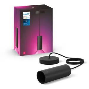 Philips Hue Pendel E27-Fassung, einflammig schwarz günstig