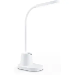 Philips Funktional Bucket Schreibtischleuchte, Weiß, Kunststoff, Schlafzimmer, Wohnzimmer, Büro, Modern, IP20, III günstig