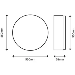 Philips SuperSlim Deckenlampe 2.700K Ø54cm weiß günstig