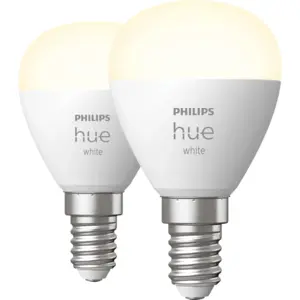 Philips Hue Kugellampe White E14 Doppelpack