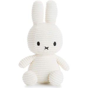 Miffy Cord-Plüschfigur (weiß, 33cm) Kuscheltier Stofftier Hase Plüschtier
