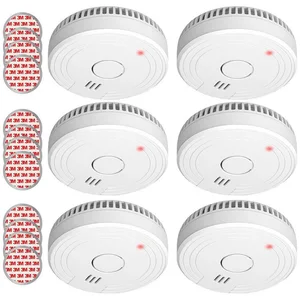 Elro Rauchmelder (6er Set Optischer Rauchwarnmelder mit 5 Jahres Batte...
