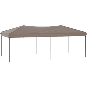 vidaXL Partyzelt Faltbar Taupe 3x6 m günstig