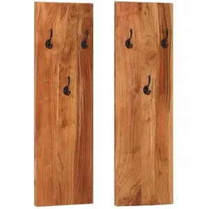 vidaXL, Kleiderhaken + Wandgarderobe, Lalinica (Akazie Massivholz (1 Stück)) günstig