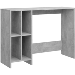 vidaXL Computertisch Betongrau 102,5x35x75 cm Holzwerkstoff günstig