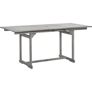 vidaXL Garten-Esstisch (120-170)x80x75 cm Massivholz Akazie günstig