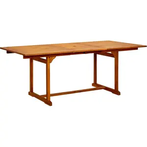 vidaXL Garten-Esstisch (150-200)x100x75 cm Massivholz Akazie günstig