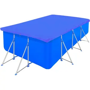 vidaXL Poolabdeckungen 2 Stk. PE Rechteckig 90 g/m² 394x207 cm günstig