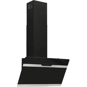 vidaXL Dunstabzugshaube 60 cm Stahl und Hartglas Schwarz