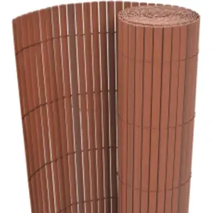 vidaXL Gartenzaun Doppelseitig 90x400 cm Braun günstig