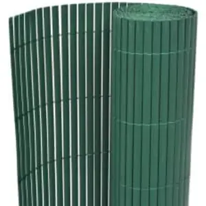 vidaXL Gartenzaun Doppelseitig 110x500 cm Grün günstig