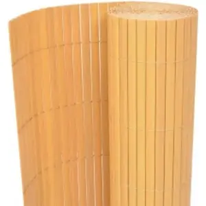 vidaXL Gartenzaun Doppelseitig 110x500 cm Gelb günstig