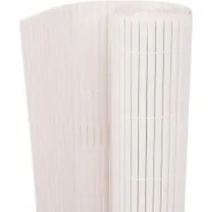 vidaXL Gartenzaun Doppelseitig 110x400 cm Weiß günstig