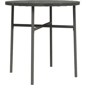 vidaXL Beistelltisch Grau 45 cm Poly Rattan günstig