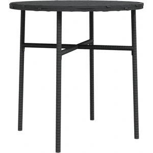 vidaXL Beistelltisch Schwarz 45 cm Poly Rattan günstig