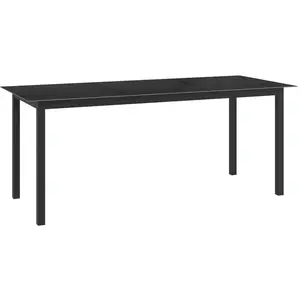 vidaXL 9-tlg. Garten-Essgruppe Aluminium Anthrazit günstig