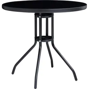 vidaXL 5-tlg. Bistro-Set Schwarz und Anthrazit günstig