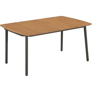 vidaXL 7-tlg. Garten-Essgruppe Poly Rattan Grau günstig