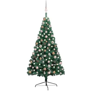 vidaXL, Weihnachtsbaum, Robin (with 60 rose gold balls) (150 cm)