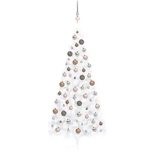 vidaXL, Weihnachtsbaum, Robin (with 60 rose gold balls) (240 cm)