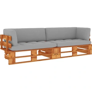 VIDAXL 2-Sitzer-Palettensofa Honigbraun Imprägniertes Kiefernholz günstig