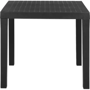 vidaXL Gartentisch Grau 79x65x72 cm Kunststoff günstig