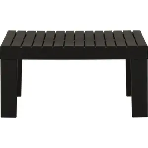 vidaXL Lounge-Gartentisch Kunststoff Grau günstig
