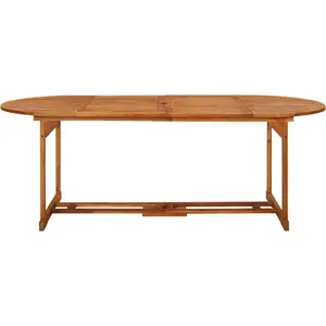 vidaXL Garten-Esstisch 220x90x75 cm Massivholz Akazie günstig