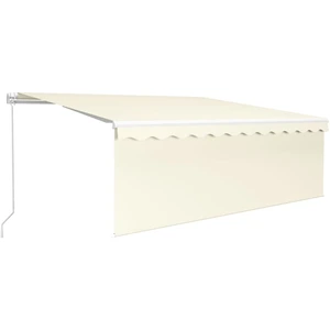 vidaXL Markise Manuell Einziehbar mit Rollo 4x3 m Creme günstig