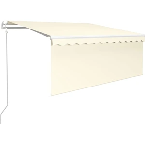vidaXL Markise Automatisch Einziehbar mit Volant 3,5x2,5 m Creme günstig