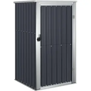 vidaXL Gerätehaus Anthrazit 88x89x161 cm Verzinkter Stahl günstig