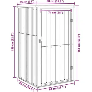 vidaXL Gerätehaus Grün 88x89x161 cm Verzinkter Stahl günstig