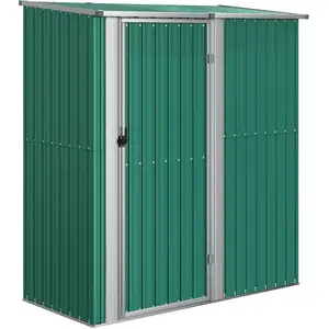 vidaXL Gartenhaus Grün 180,5x97x209,5 cm Verzinkter Stahl günstig